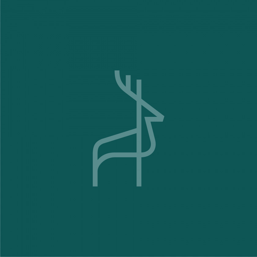 Deer Isologo Corporate Identity Brand PNG
