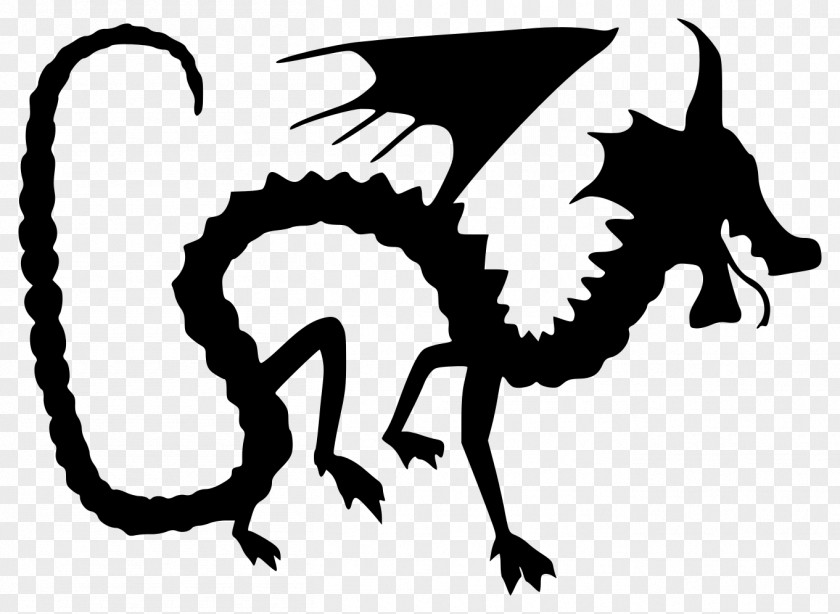 Dragon Vector Silhouette Clip Art PNG