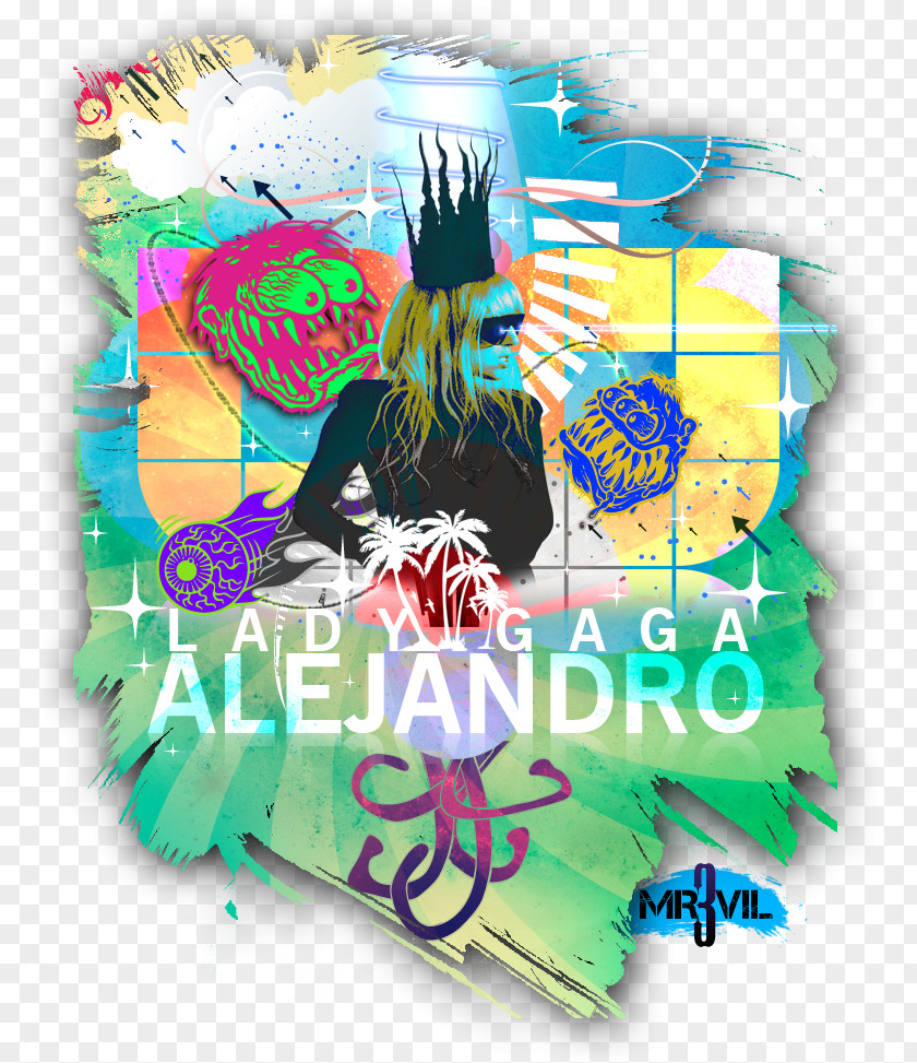 Lady Gaga Alejandro Poster Illustration Graphic Design Graphics PNG