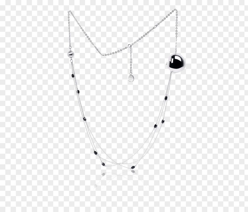 Necklace BREIL JEWELS BLOOM Collection Mod. CUORE Collier Breil Bloom Acier Et Onyx Noir Jewellery PNG