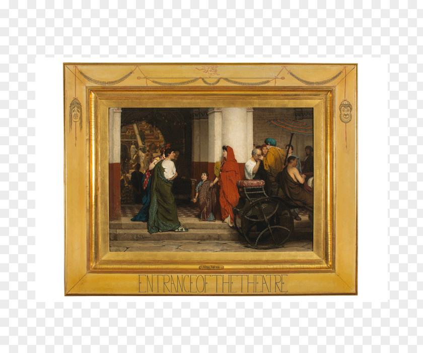 Painting Fries Museum Entrance To A Roman Theatre Lawrence Alma-Tadema: At Home In Antiquity The Finding Of Moses PNG