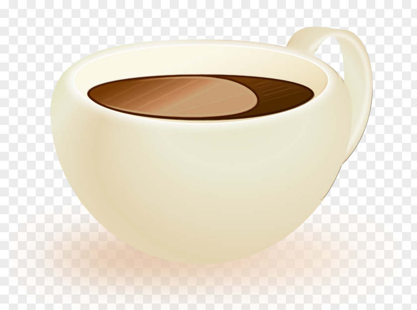 Beige Espresso Coffee Cup PNG