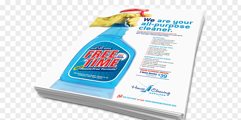 Leaflet Layout Flyer Advertising Brochure Printing PNG