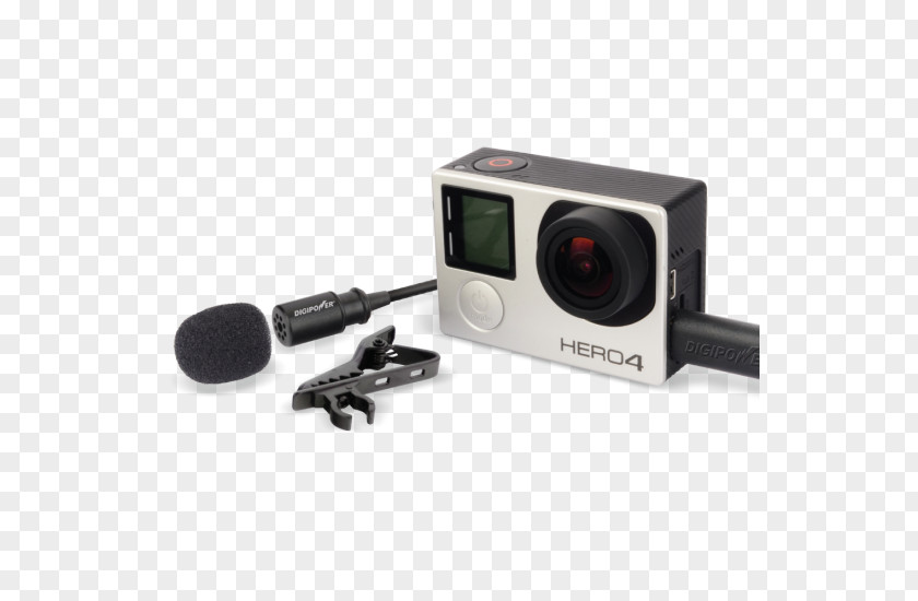Microphone Accessory Lavalier GoPro HERO Camera PNG