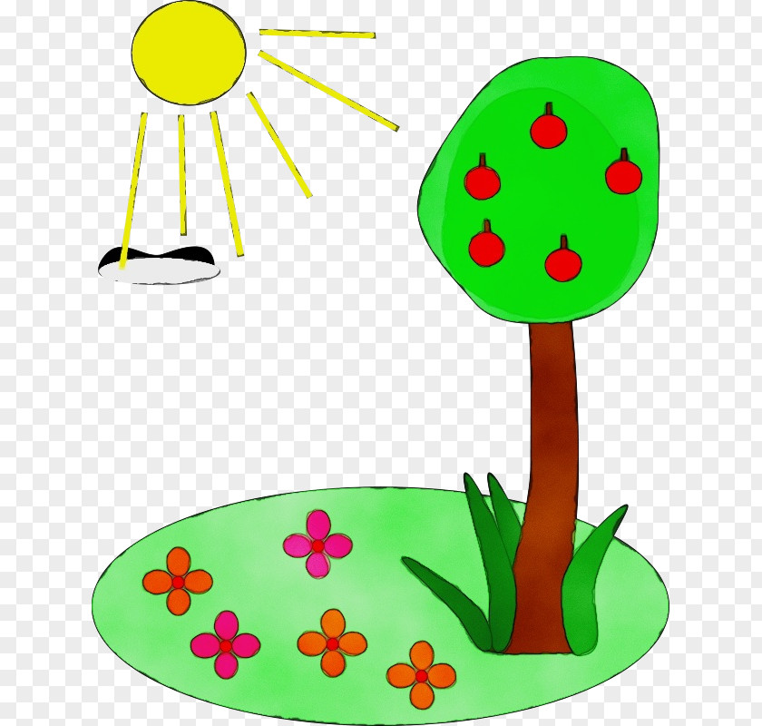 Plant Television Watercolor Spring PNG