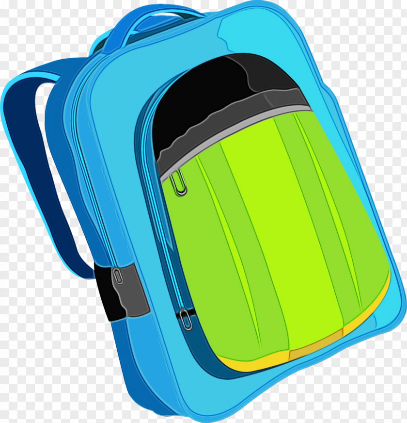 Backpack Hand Luggage Travel Blue Background PNG