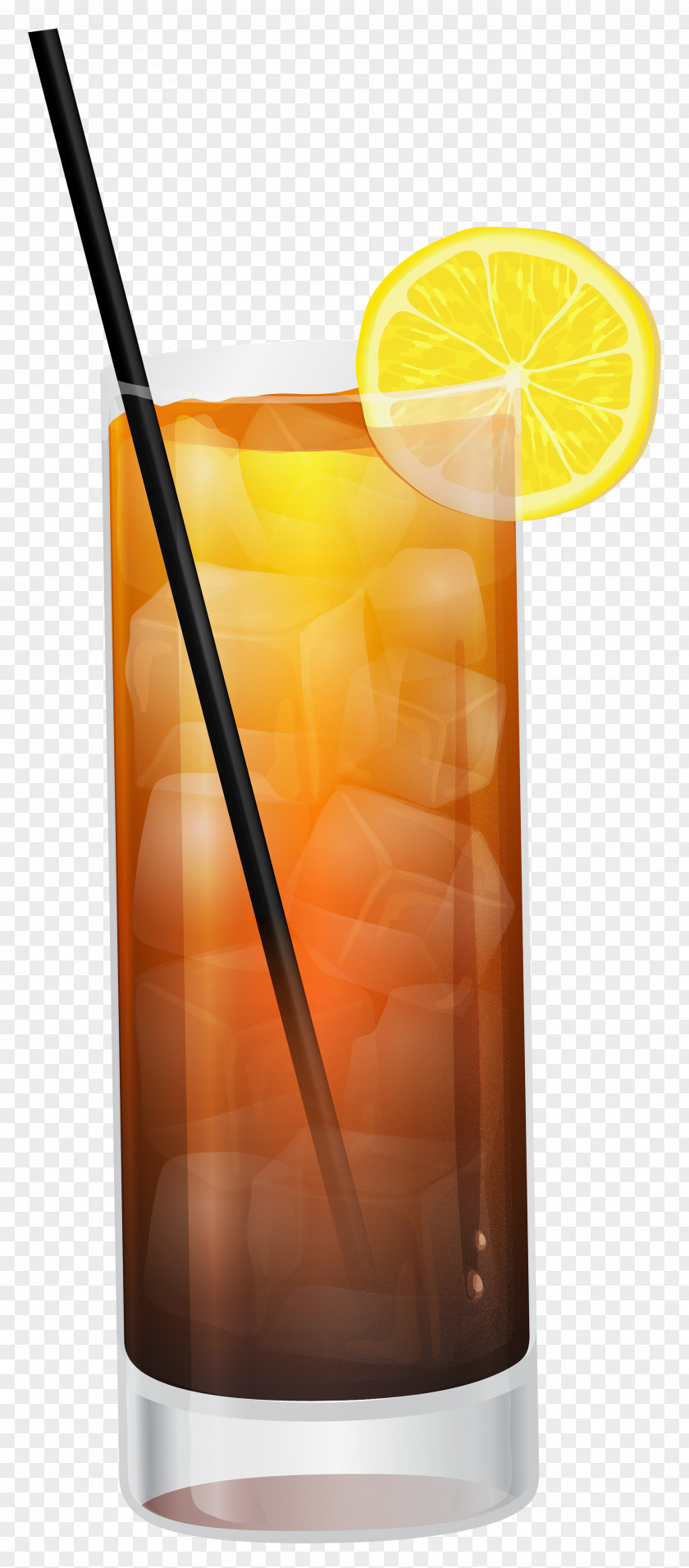 Cola With Lemon Clipart Image Cocktail Garnish Clip Art PNG