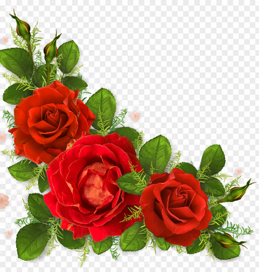 Flower Garden Roses Clip Art Image PNG