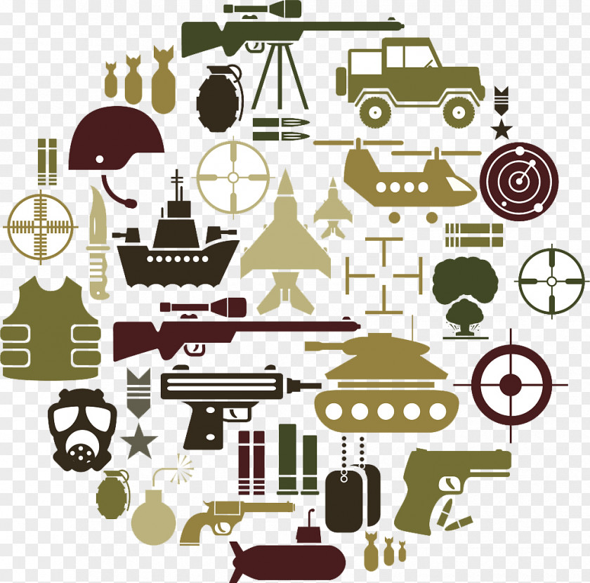 Force PPT Icon Elements Military Army Illustration PNG