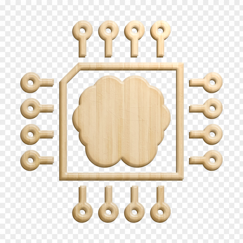 Logo Beige Artificial Intelligence Icon PNG