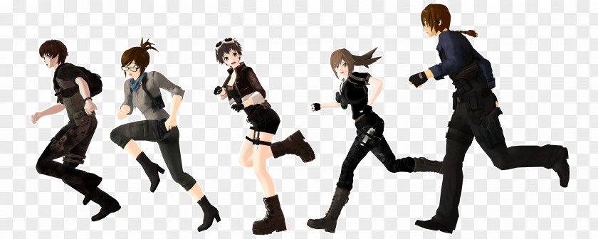 Poses Running MikuMikuDance DeviantArt PNG