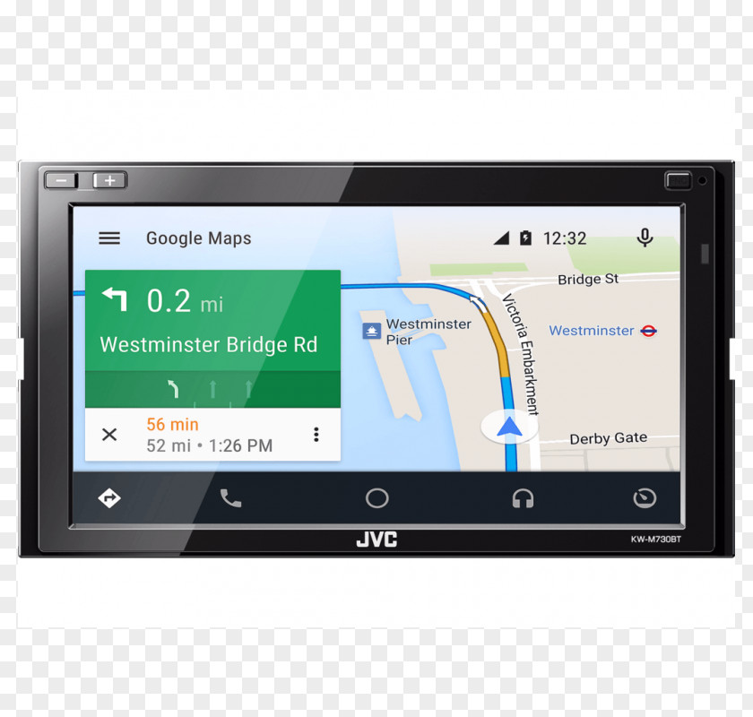 Car Audio Vehicle JVC KW-M730BT KW-M740BT ISO 7736 Android Auto PNG