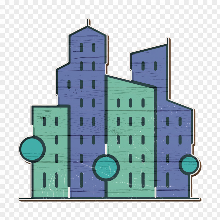 Cityscape Icon Town City PNG