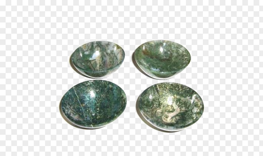 Gemstone Khambhat Moss Agate Bowl PNG