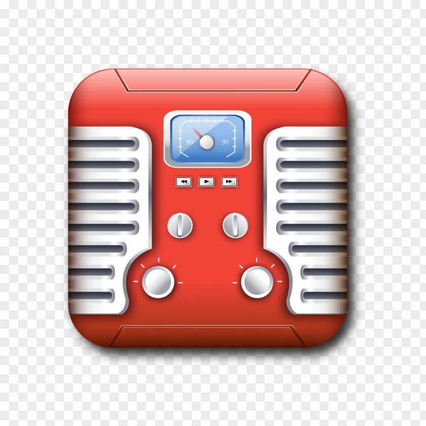Red Radio Pattern Microphone Clip Art PNG
