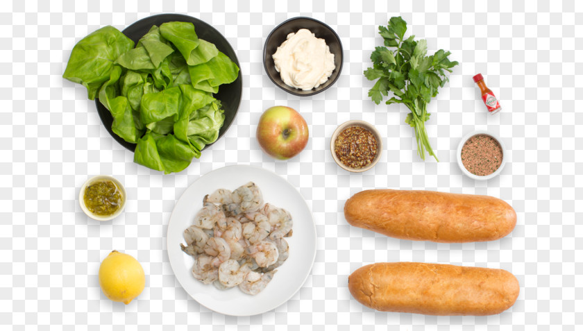 Shrimp Salad Leaf Vegetable Vegetarian Cuisine Food Recipe Garnish PNG