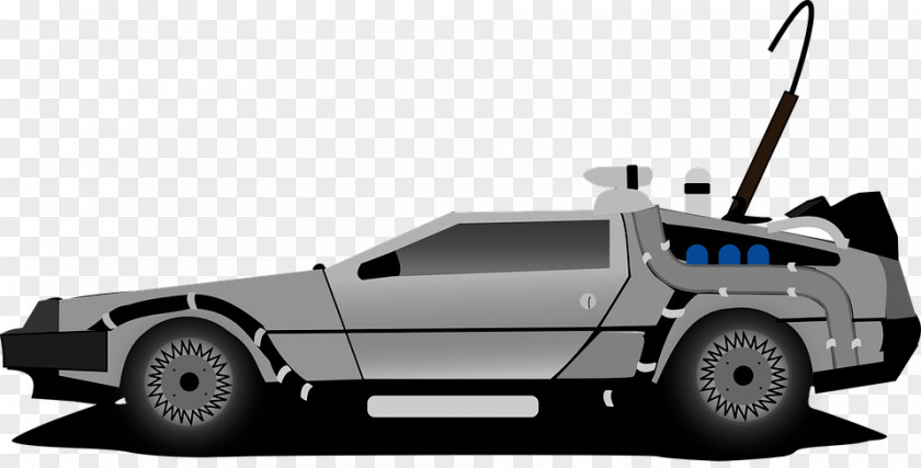Time Machine Car DeLorean DMC-12 Marty McFly Motor Company PNG