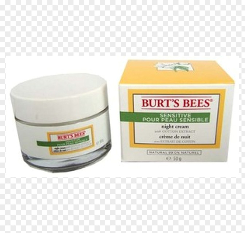Cream Skin Burt's Bees, Inc. Bees Sensitive Night Cosmétique Biologique Care PNG