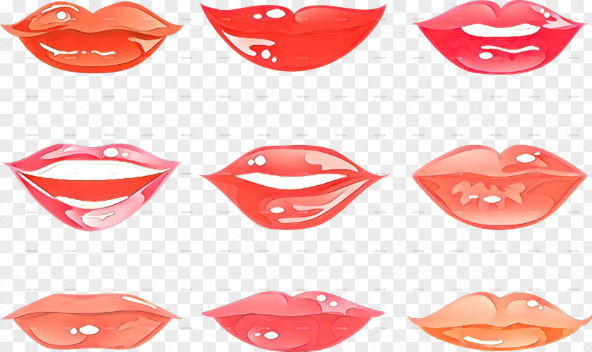 Eye Pink Lip Red Mouth PNG