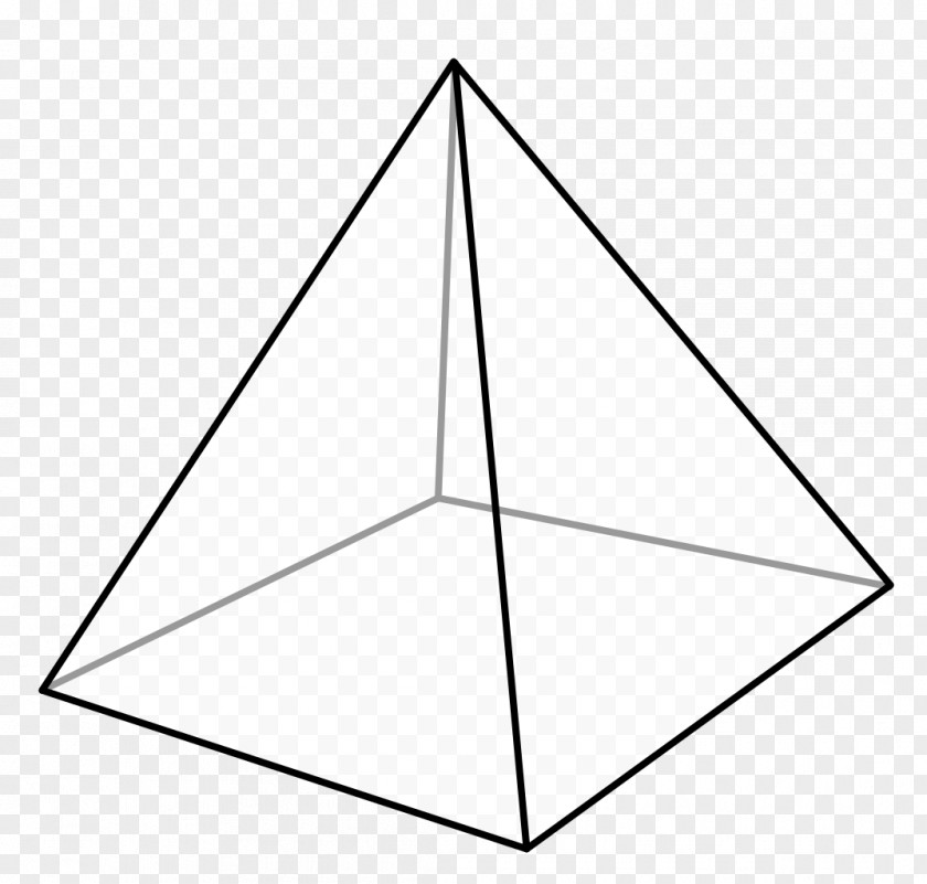 Pyramid Square Shape Edge Triangle PNG