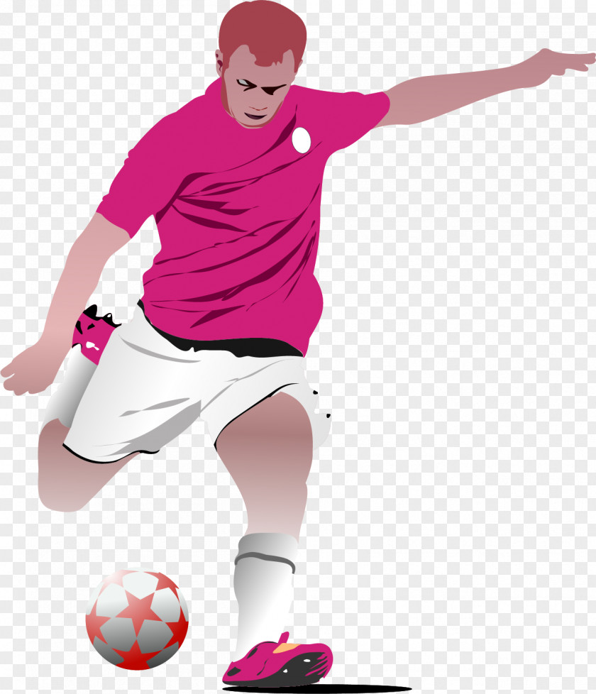 Vector Football Player Kickball Clip Art PNG