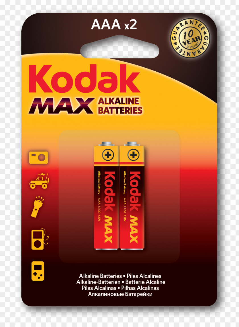 Camera Alkaline Battery Electric AAA Nine-volt Kodak PNG
