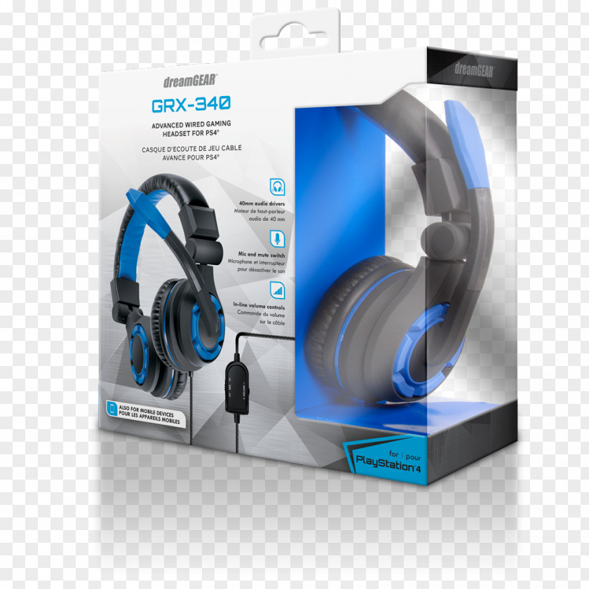 Microphone Wii U DreamGEAR GRX-340 Headset Headphones PNG