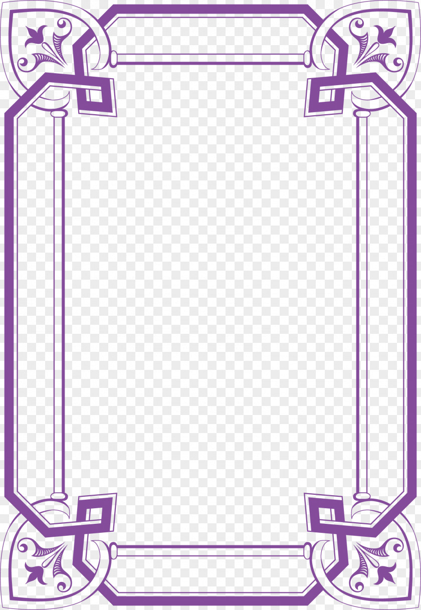 Purple Border Clip Art PNG