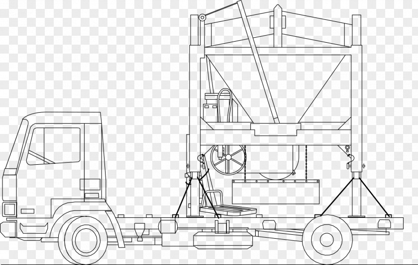 Truck Mack Trucks Transport Drawing Semi-trailer PNG