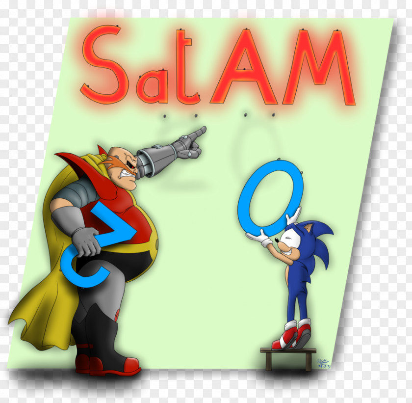 20 Years Doctor Eggman Metal Sonic The Hedgehog Fan Art Image PNG