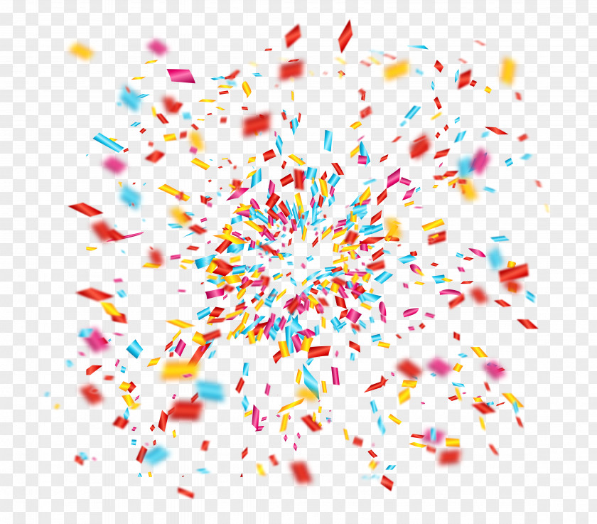 Celebrate Fireworks Confetti Party Clip Art PNG