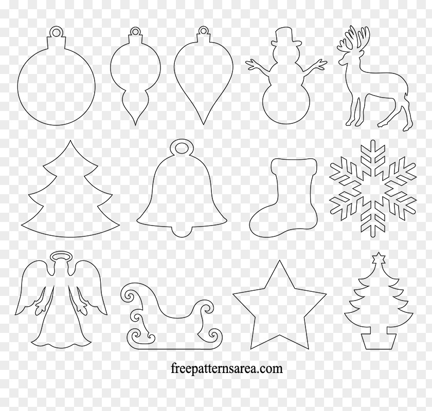 Christmas Ornament Decoration Pattern PNG