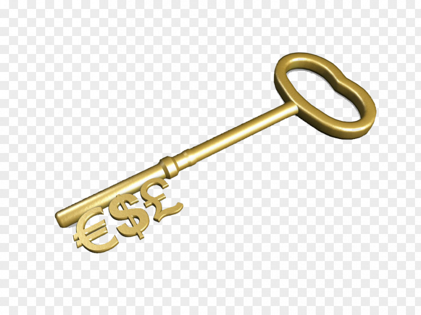 Currency Signs Golden Key Image Investment Stock Saving Money Account PNG