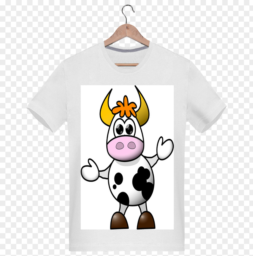 Happy Cow T-shirt Bluza Collar Top PNG