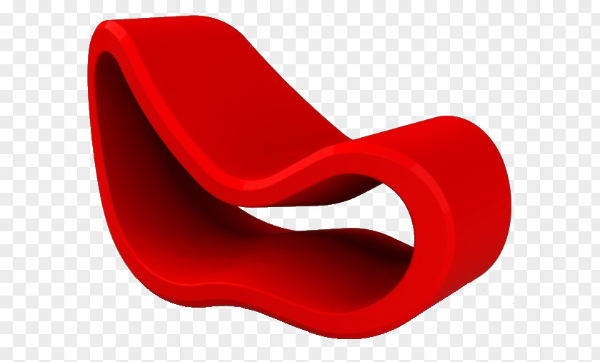 Red Curve Furniture Chair PNG