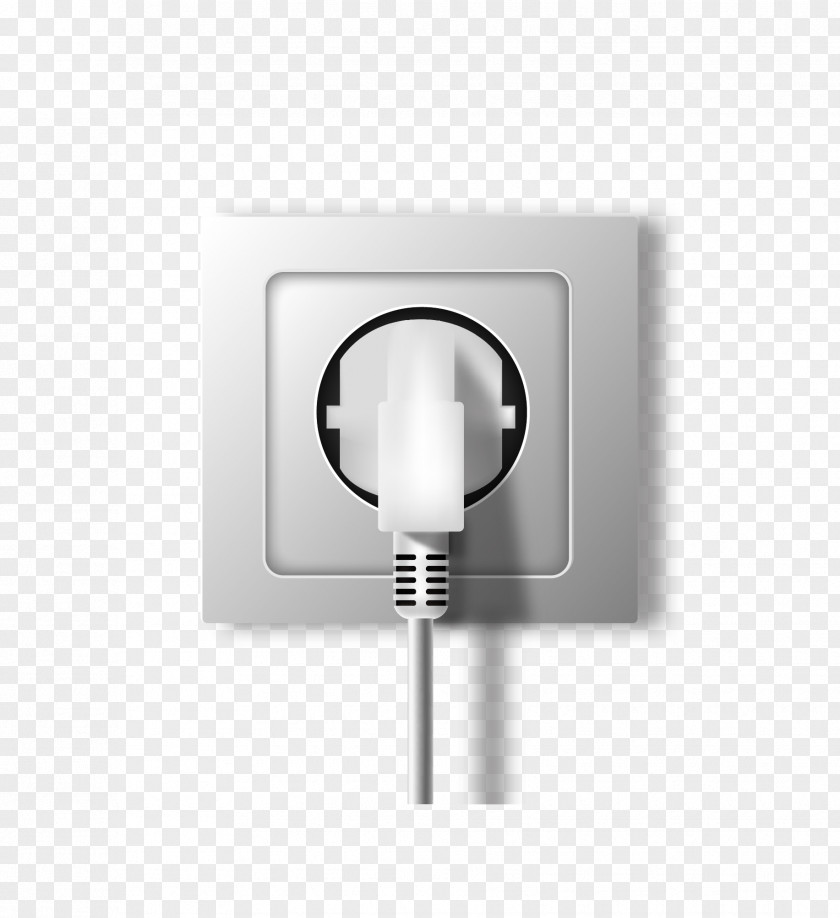 White Power Outlet AC Plugs And Sockets Electrical Connector Network Socket Euclidean Vector PNG