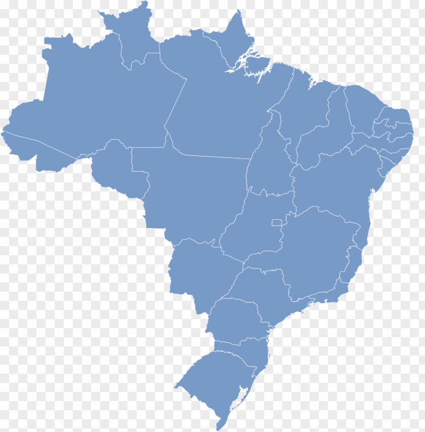 Brasil Map Regions Of Brazil Stock Photography PNG