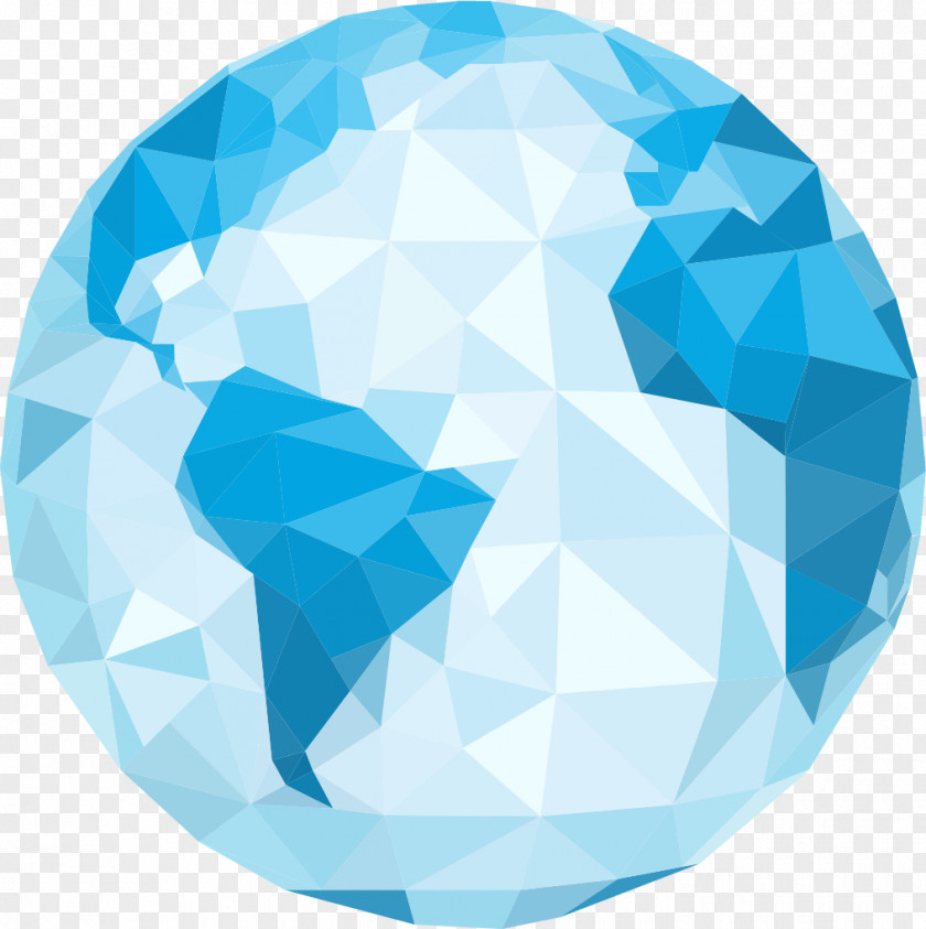 Globe Earth Polygon PNG