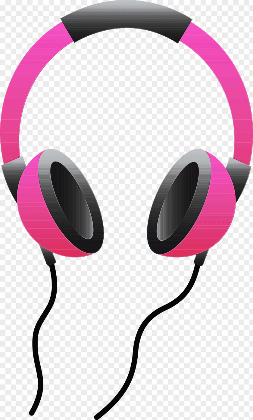 Headphones Pink Audio Equipment Gadget Technology PNG