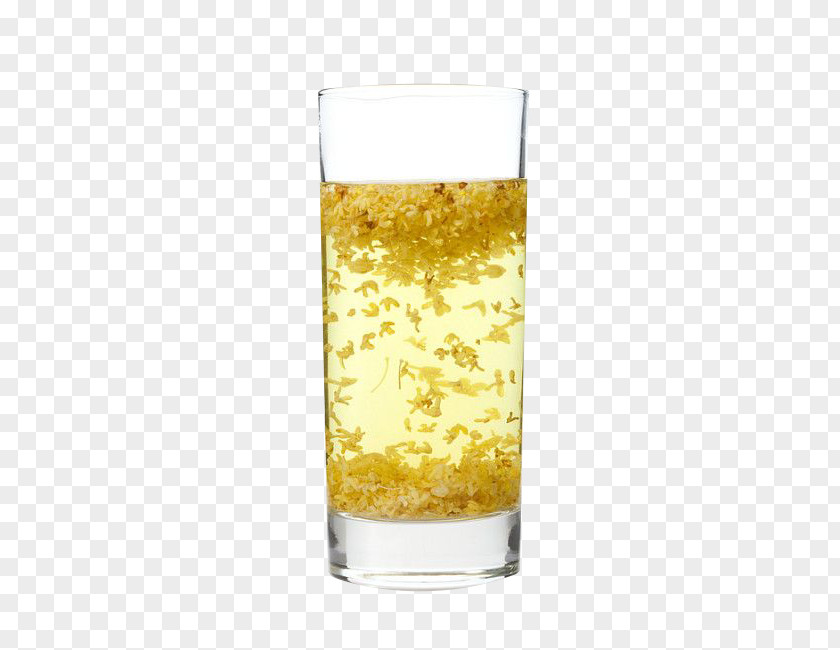 Osmanthus Tea Flowering Sweet Chinese Highball Glass PNG