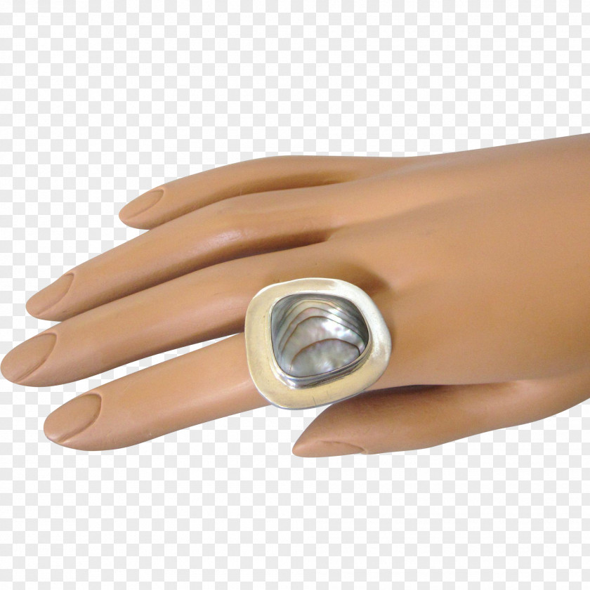 Ring Size Nail Hand Model PNG