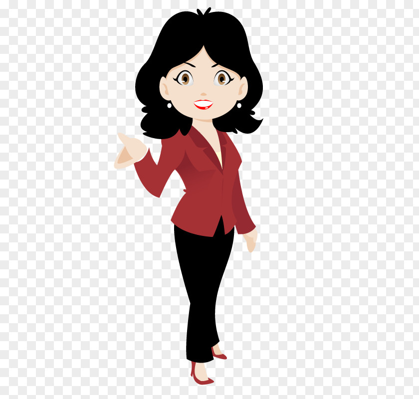 Sales Agent Woman Character H&M Clip Art PNG