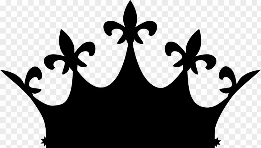 Smile Blackandwhite Crown Logo PNG