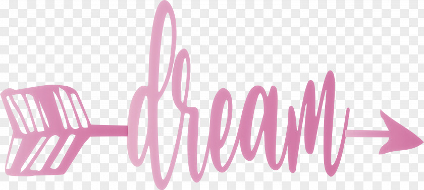 Dream Arrow With Cute Word PNG