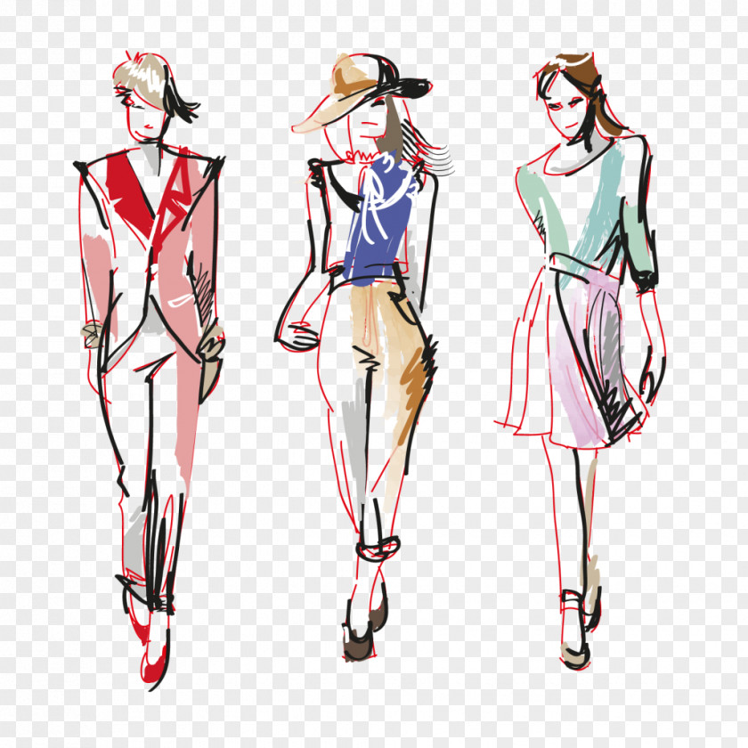 Fashion Drawing Illustration PNG