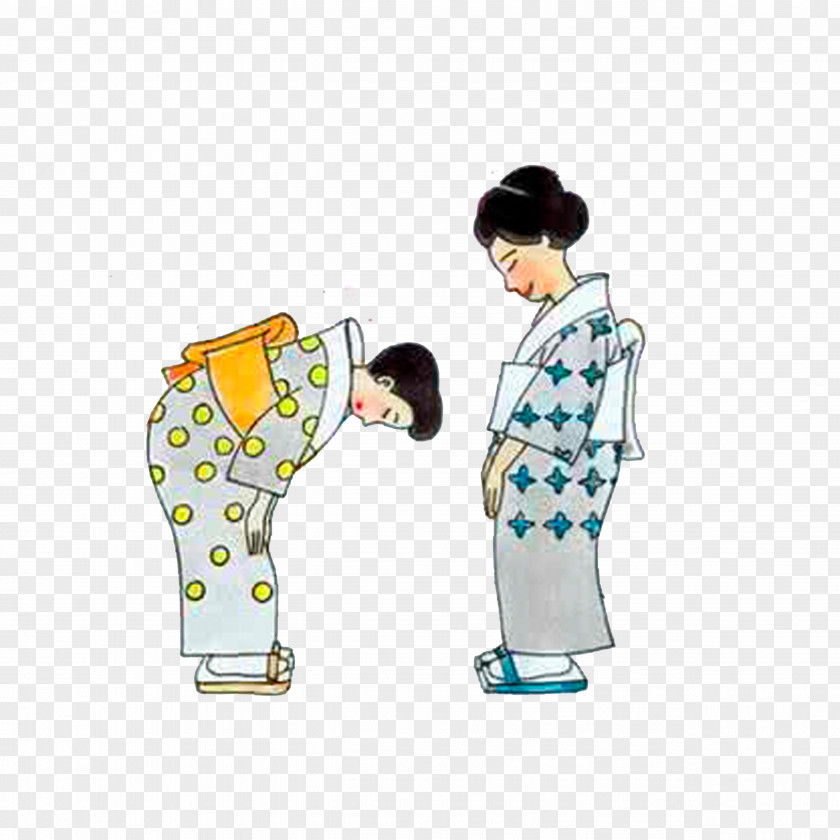 Japanese Woman Bowed Japan Bowing Download Computer File PNG