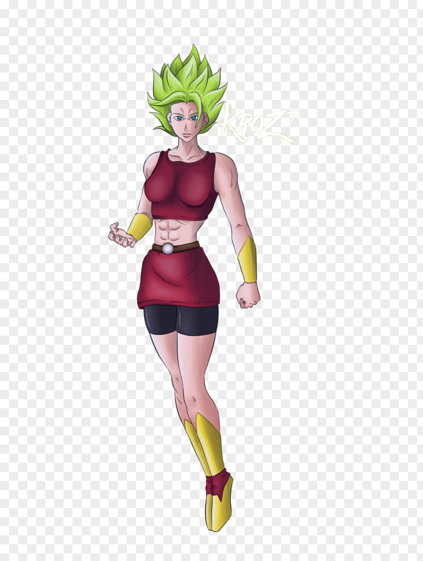 Kale Super Saiya Costume Fan Art PNG