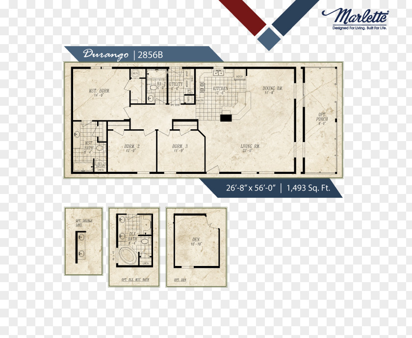 Mountain Stream Floor Plan Marlette Oregon House Mobile Home PNG