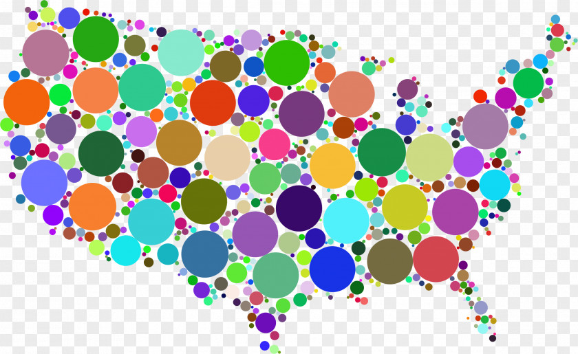 United States Circle Map Clip Art PNG