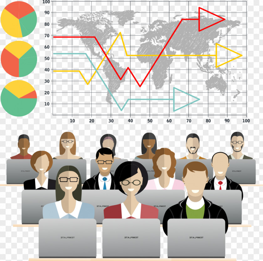 Vector Office Business Planning Illustration PNG